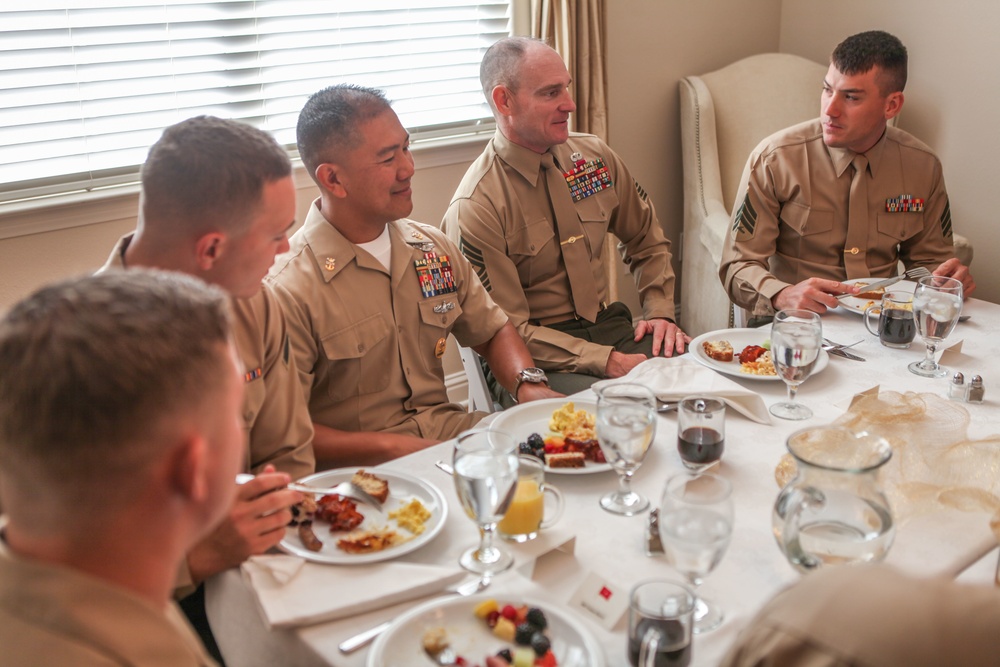 MLG leaders host awards breakfast for exemplary Marines and sailors