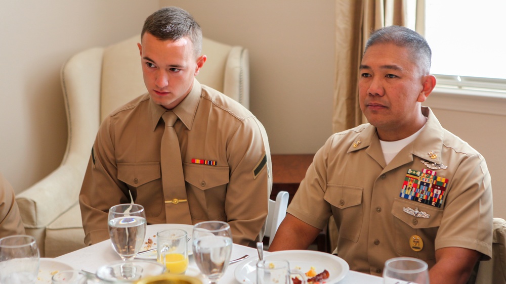 MLG leaders host awards breakfast for exemplary Marines and sailors