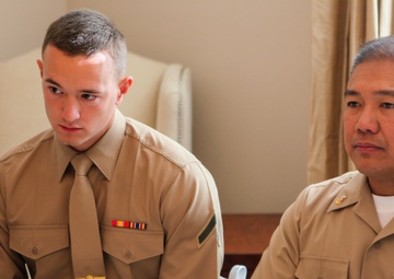 MLG leaders host awards breakfast for exemplary Marines and sailors