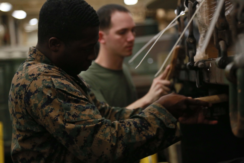 U.S. Marines knock off the rust