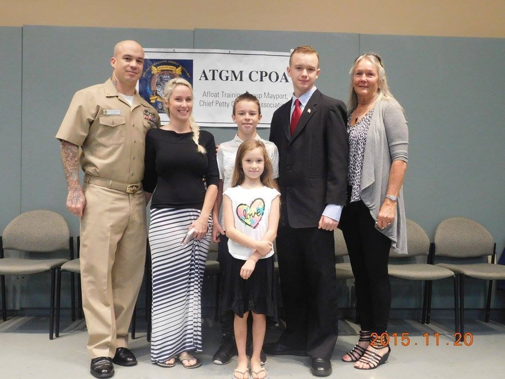 Award ceremony at ATG Mayport