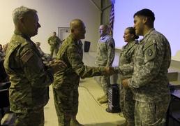 National Guard Bureau leaders visit troops at Camp Bondsteel, Kosovo