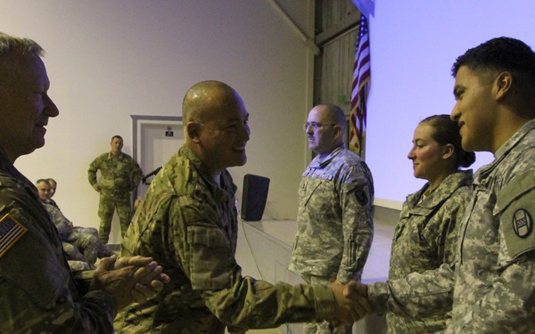 National Guard Bureau leaders visit troops at Camp Bondsteel, Kosovo