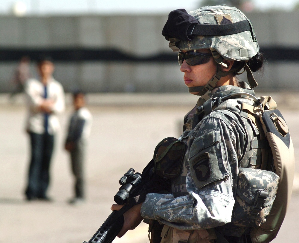 Local patrol in East Baghdad