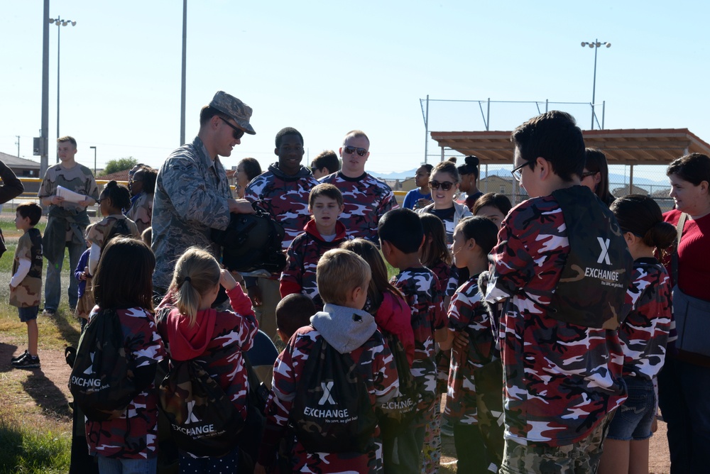 Children ‘deploy’ during Nellis event