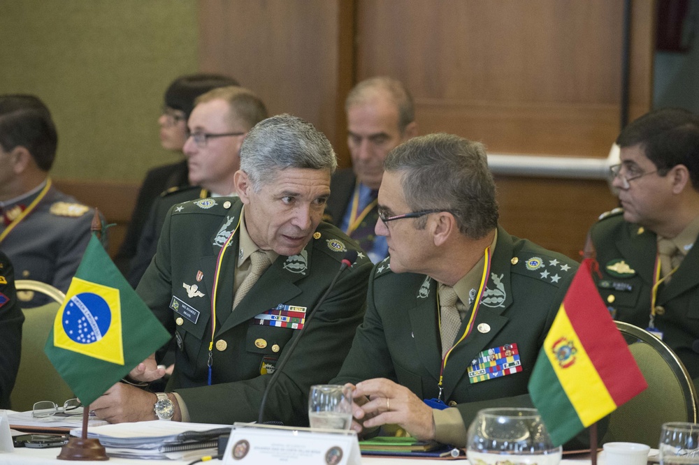 Brazil army generals attend Commanders Conference of the American Armies