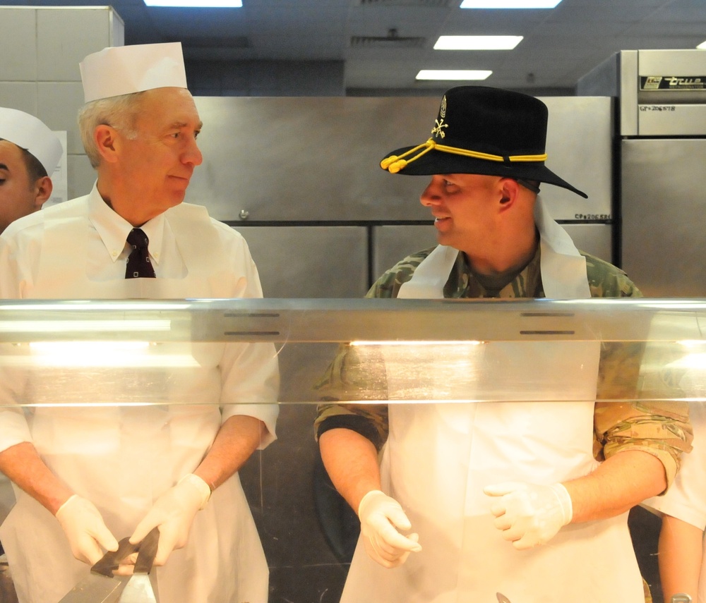 US ambassador to Romania serves soldiers on Thanksgiving