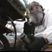 Nimitz Sailor performs flight deck maintenance