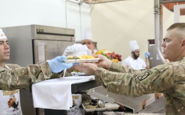 10th Mountain Division Thanksgiving home away from home cooking