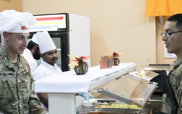 10th Mountain Division Thanksgiving home away from home cooking