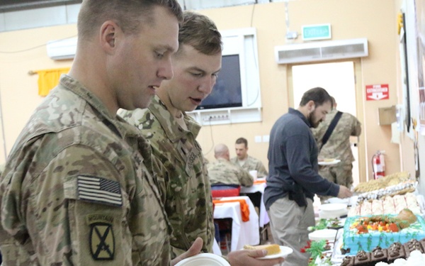 10th Mountain Division Thanksgiving home away from home cooking