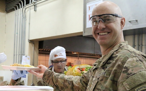 10th Mountain Division Thanksgiving home away from home cooking