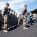 DSD speaks with soldiers from Delta Co. 2-124, Florida Army National Guard Nov. 26, 2015, at Camp Lemonnier, Djibouti