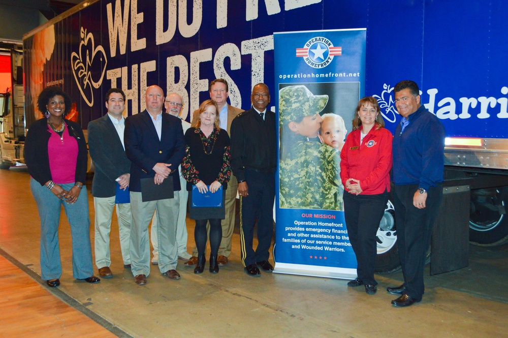 Operation Homefront, courtesy of Harris Teeter, provides Thanksgiving baskets to DCNG members