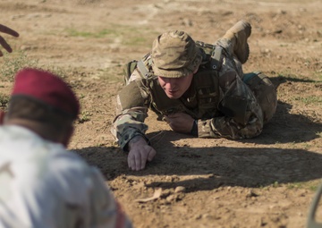 Iraqi soldiers take part in a range and urban operations training