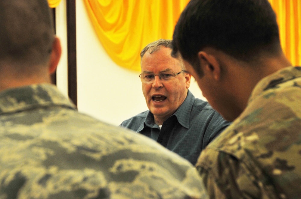Deputy secretary of defense serves military members