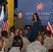 First lady shows her love for the troops