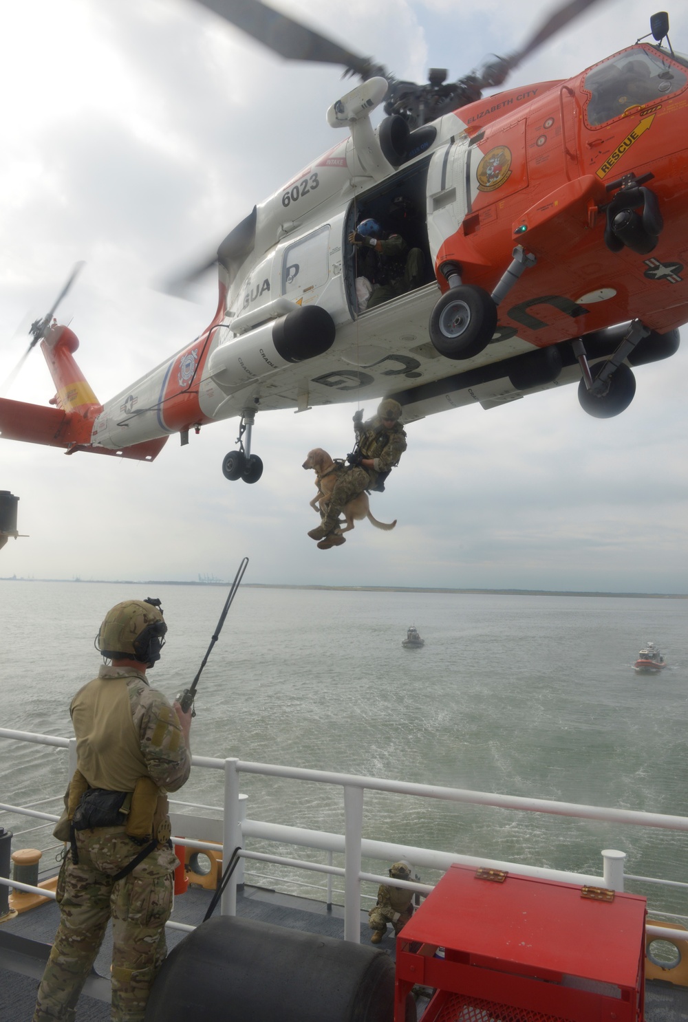 Coast Guard vertical insertion training
