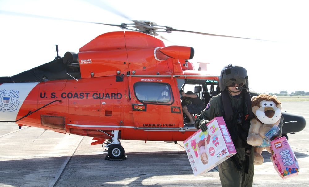 Coast Guard, Marines partner together for annual Toys for Tots drive