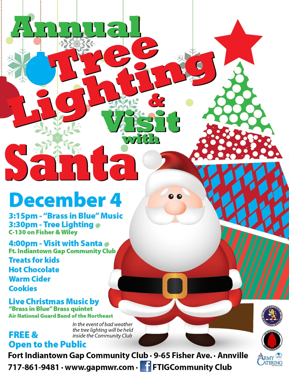 Public invited to tree lighting ceremony at Fort Indiantown Gap
