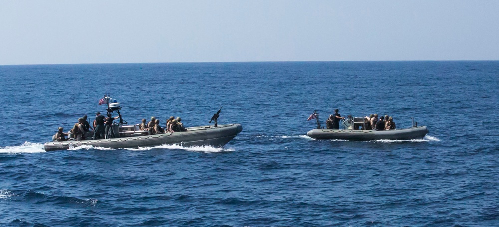 Force Reconnaissance Marines conducting VBSS training