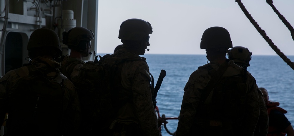 Force Reconnaissance Marines conducting VBSS training
