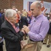 Clemson president greets WWII hero