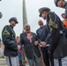 ROTC cadets share a smile with WWII hero