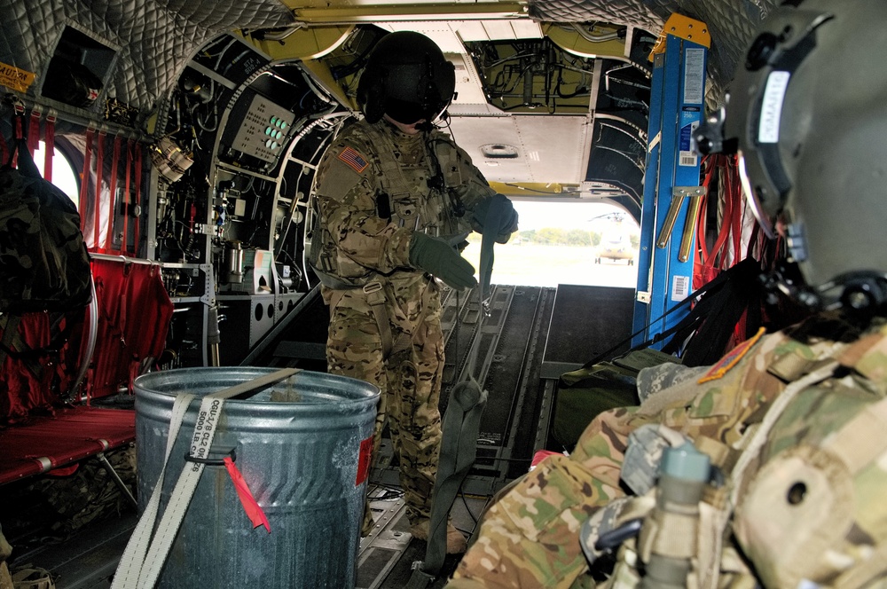 Task Force Longknife Soldiers participate in aerial gunnery