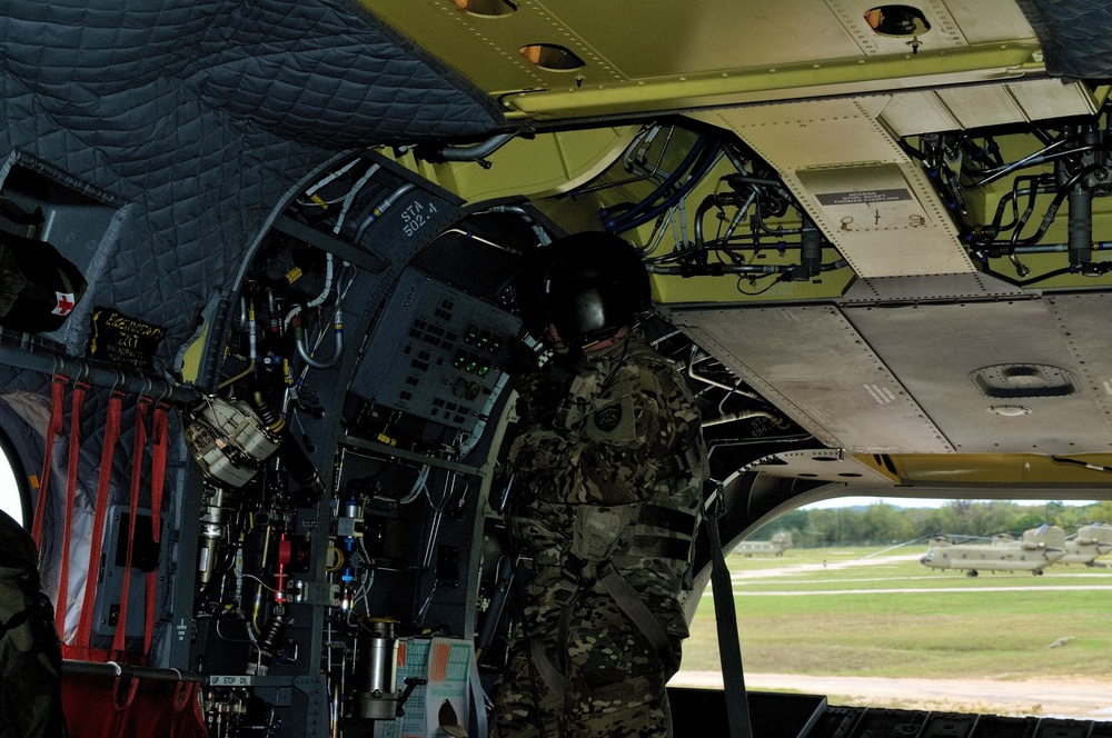 Task Force Longknife Soldiers participate in aerial gunnery