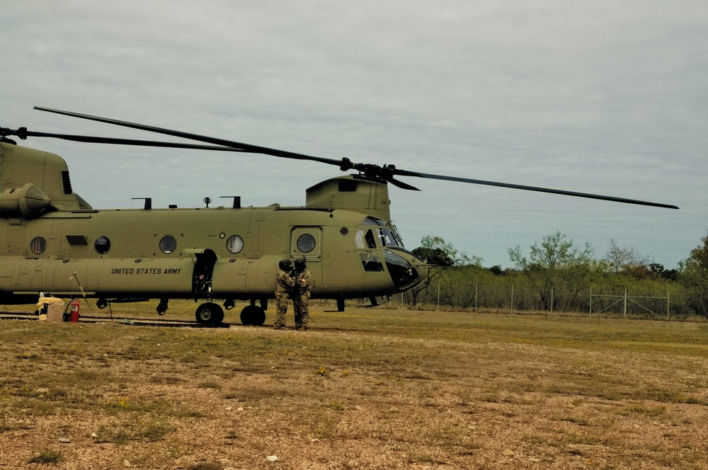 Task Force Longknife Soldiers participate in aerial gunnery