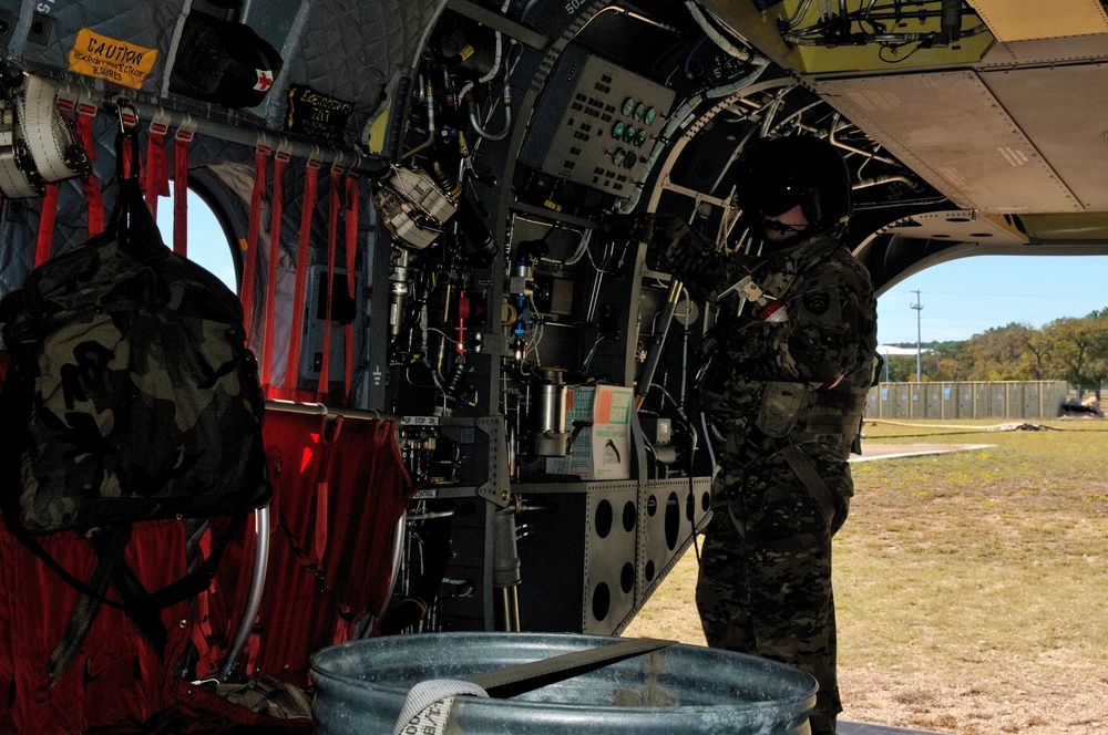 Task Force Longknife Soldiers participate in aerial gunnery