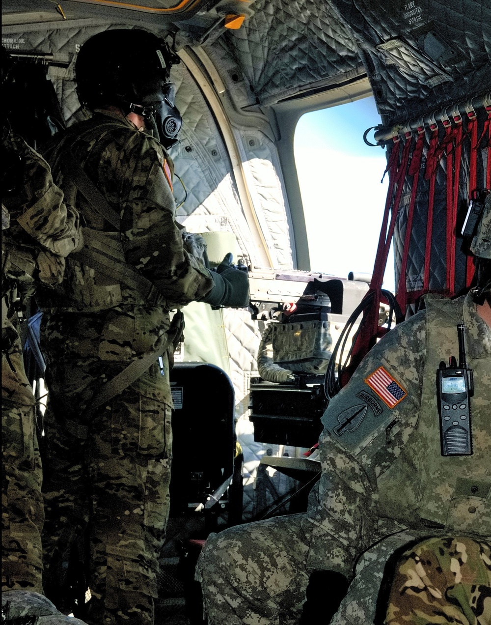 Task Force Longknife Soldiers participate in aerial gunnery
