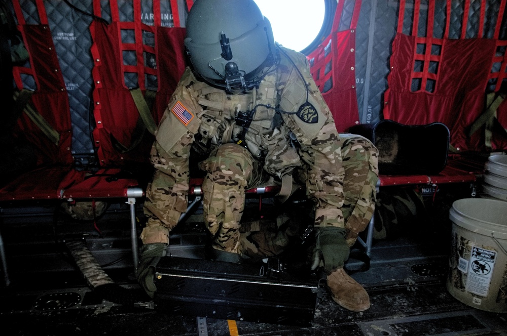 Task Force Longknife Soldiers participate in aerial gunnery