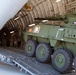 Soldiers, Airmen partner for Mobile Gun System Stryker air mobility