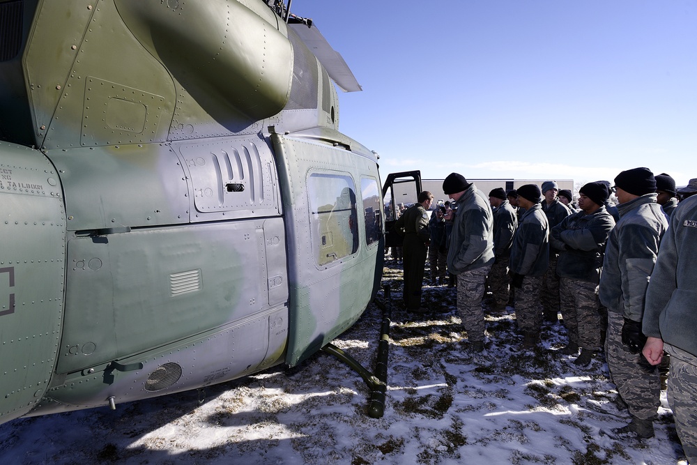 Nov. 30, 2015, UH-1N 'Huey' lands at US Air Force Academy Preparatory School