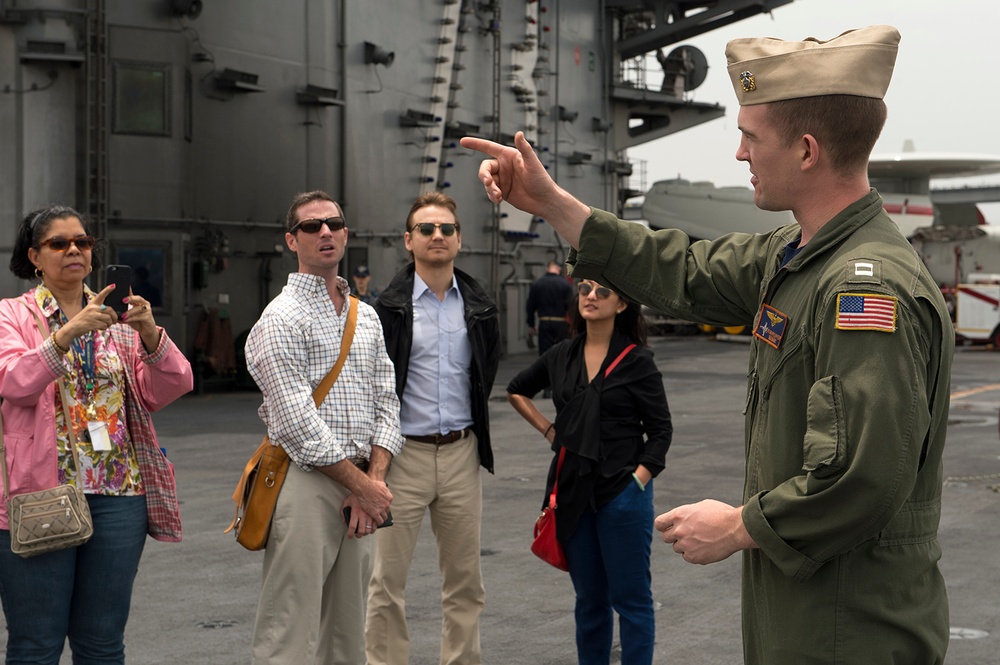 USS George Washington activity in Rio de Janeiro