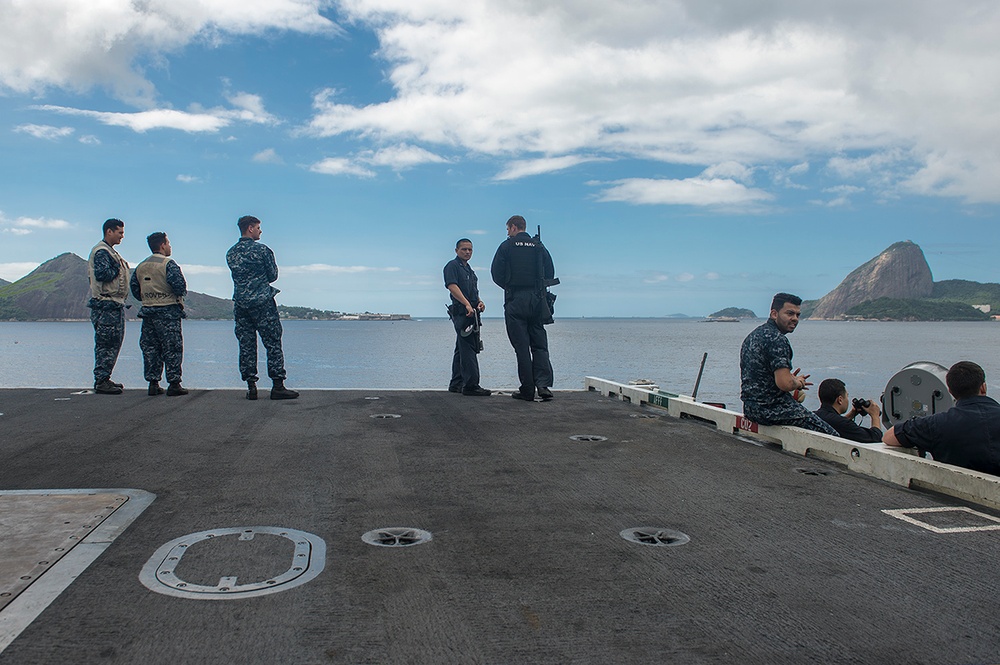 USS George Washington activity in Rio de Janeiro