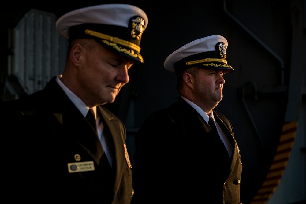 USS Ronald Reagan burial at sea