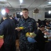 USS Blue Ridge Thanksgiving meal