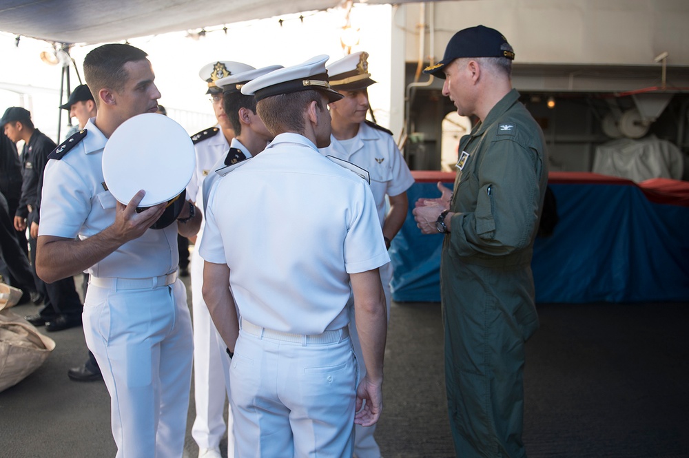 USS George Washington activity in Rio de Janeiro