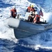 Small boat operations aboard USS Ross