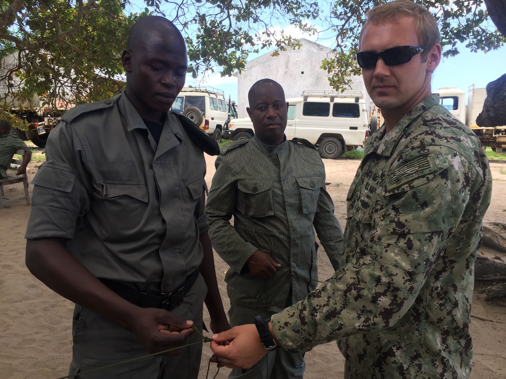 Police force training in Mozambique