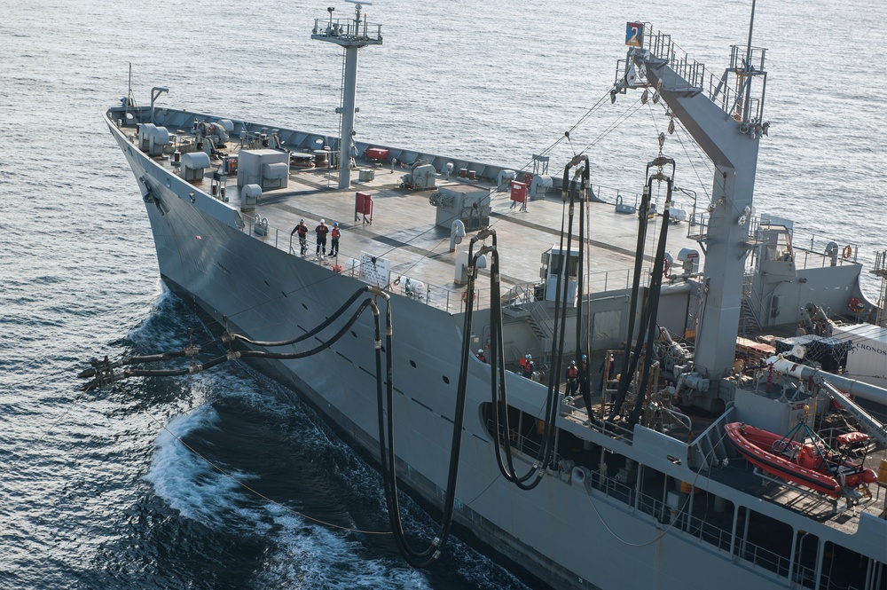 USS Harry S. Truman conducts replenishment at sea