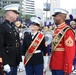 Marines march in Bayou Classic Thanksgiving Parade