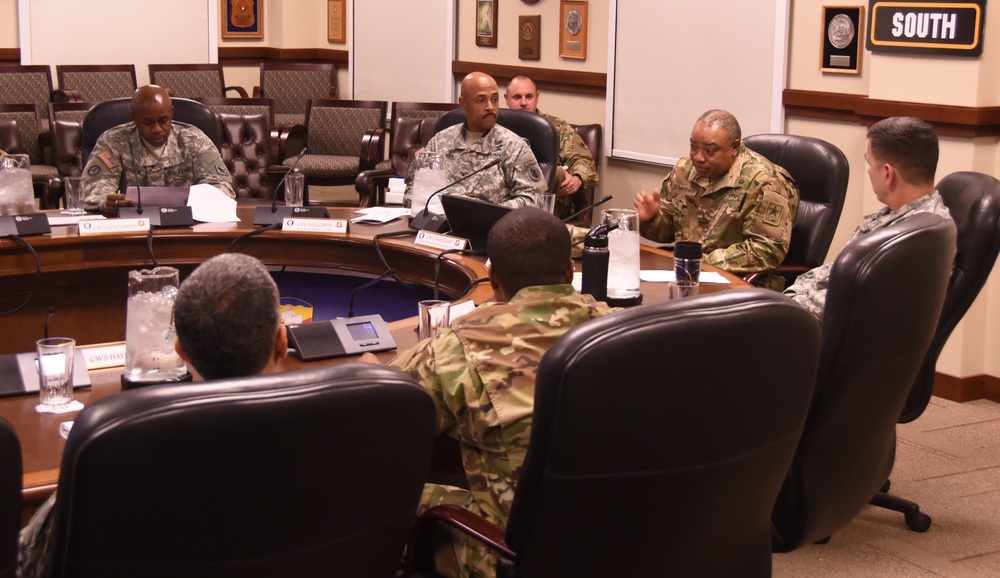 Senior warrant officer adviser to the Army staff visit Army South