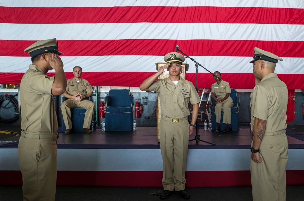 USS George Washington commissioning ceremony