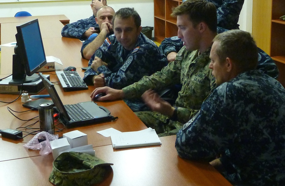 Military-to-military engagement between US and Croatian EOD divers