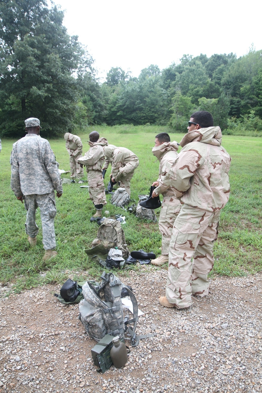 Red Currahee scouts conduct CBRN training