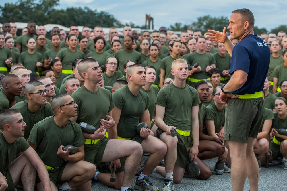 Motivation run pumps up Parris Island’s newest Marines